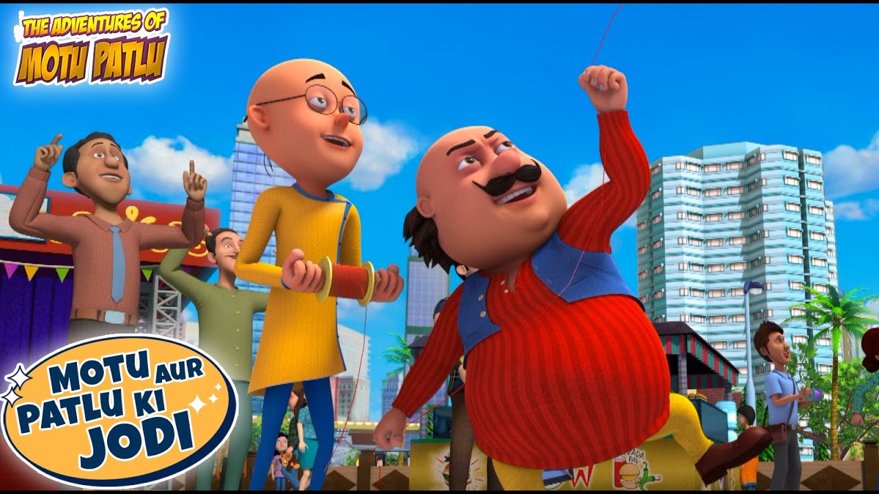 Furfurinagar में हुआ Kite Festival | Motu Patlu | Hindi Cartoon | Motu Patlu Ki Jodi | #spot