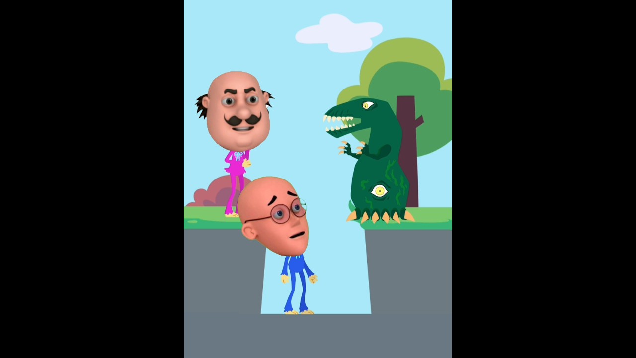 Motu Patlu and monster 💀 💥