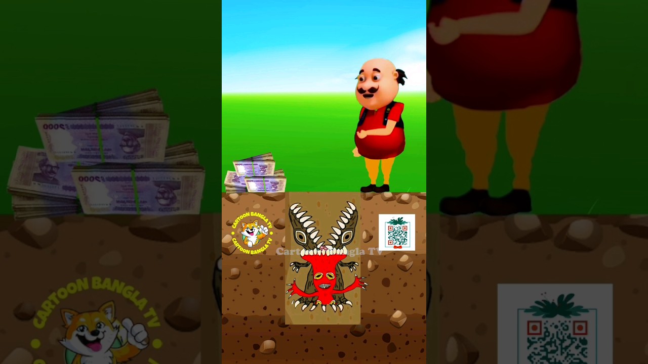 Motu Patlu vs Money and Dinosaur😫#shorts #shortfeed #cartoon #animation #motupatlu #tiktok #foryou