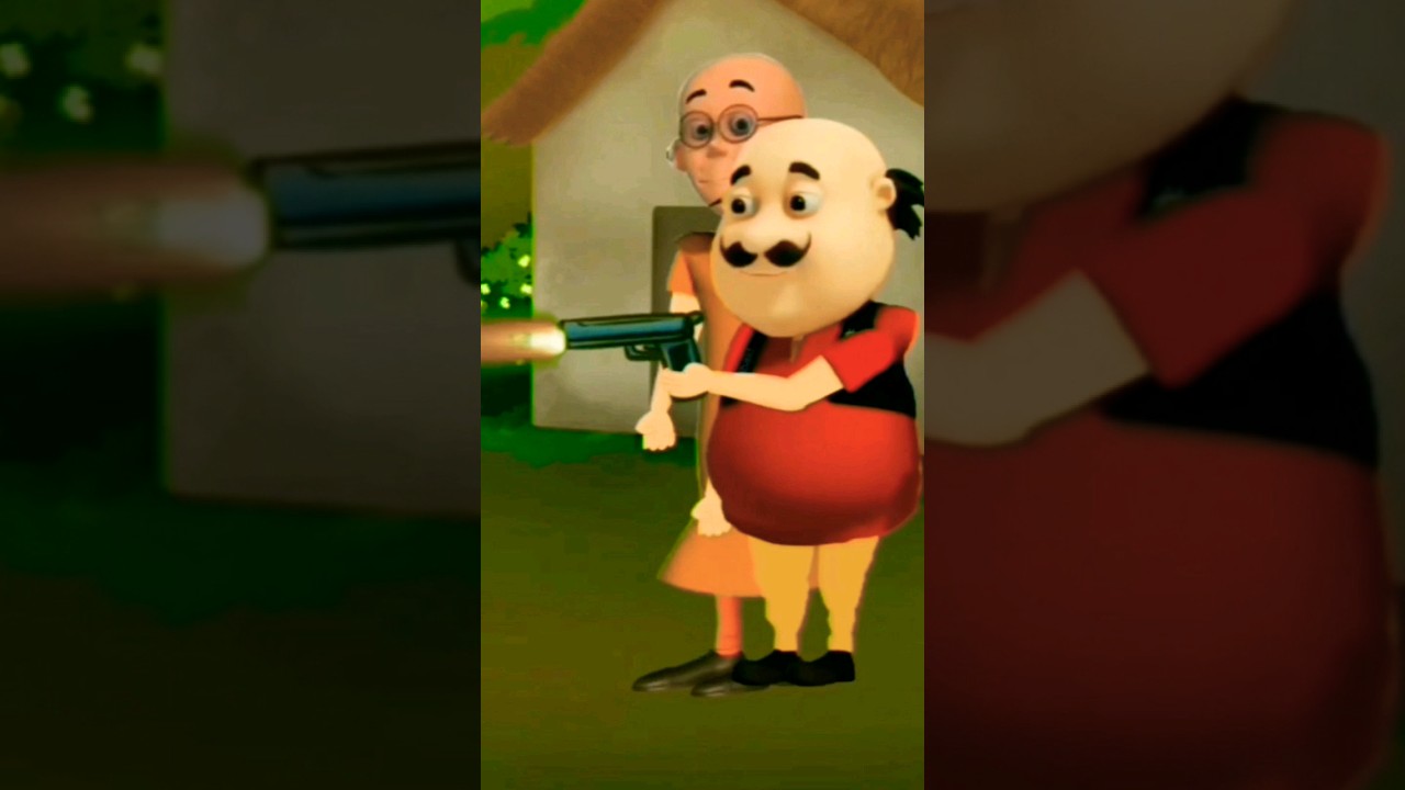 Bandukho Se Khele Tha wo।।#shortvideo #shorts #cartoon #viral #funny #motupatlu #bhoot