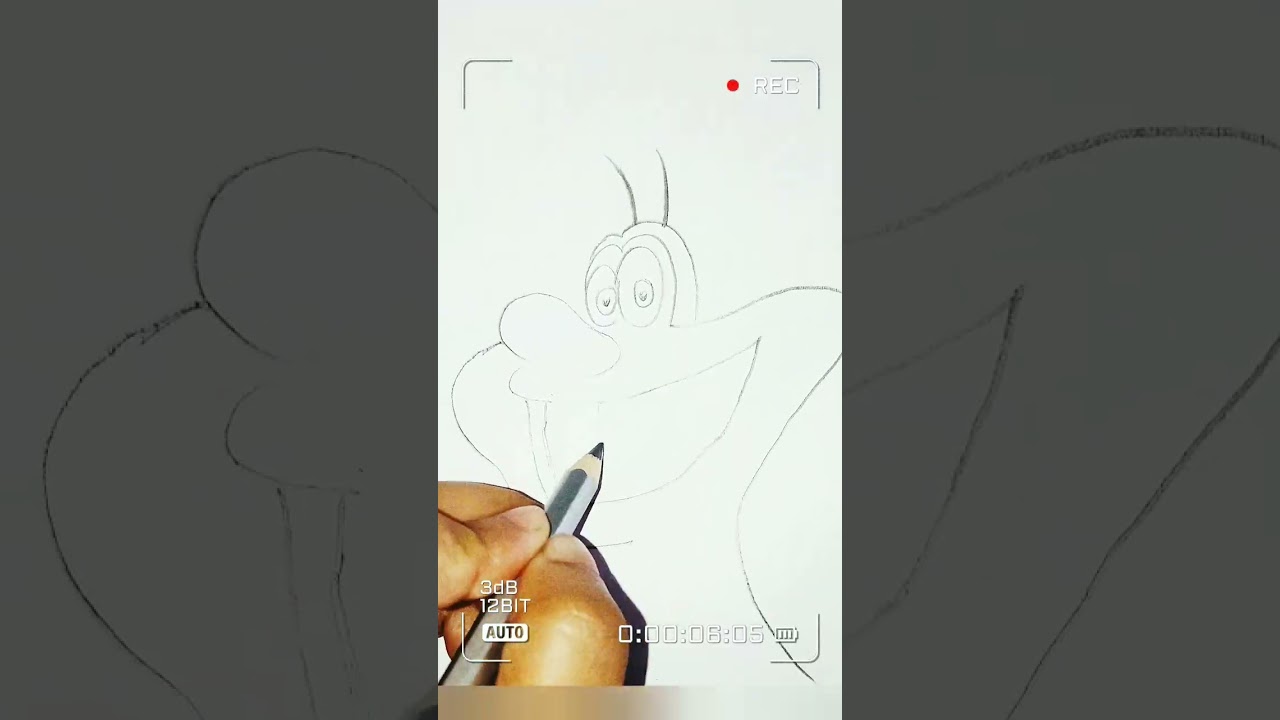 How to draw oggy drawing easy😇 #shorts #oggy #oggyandthecockroaches #motupatlu #art  #viral #video