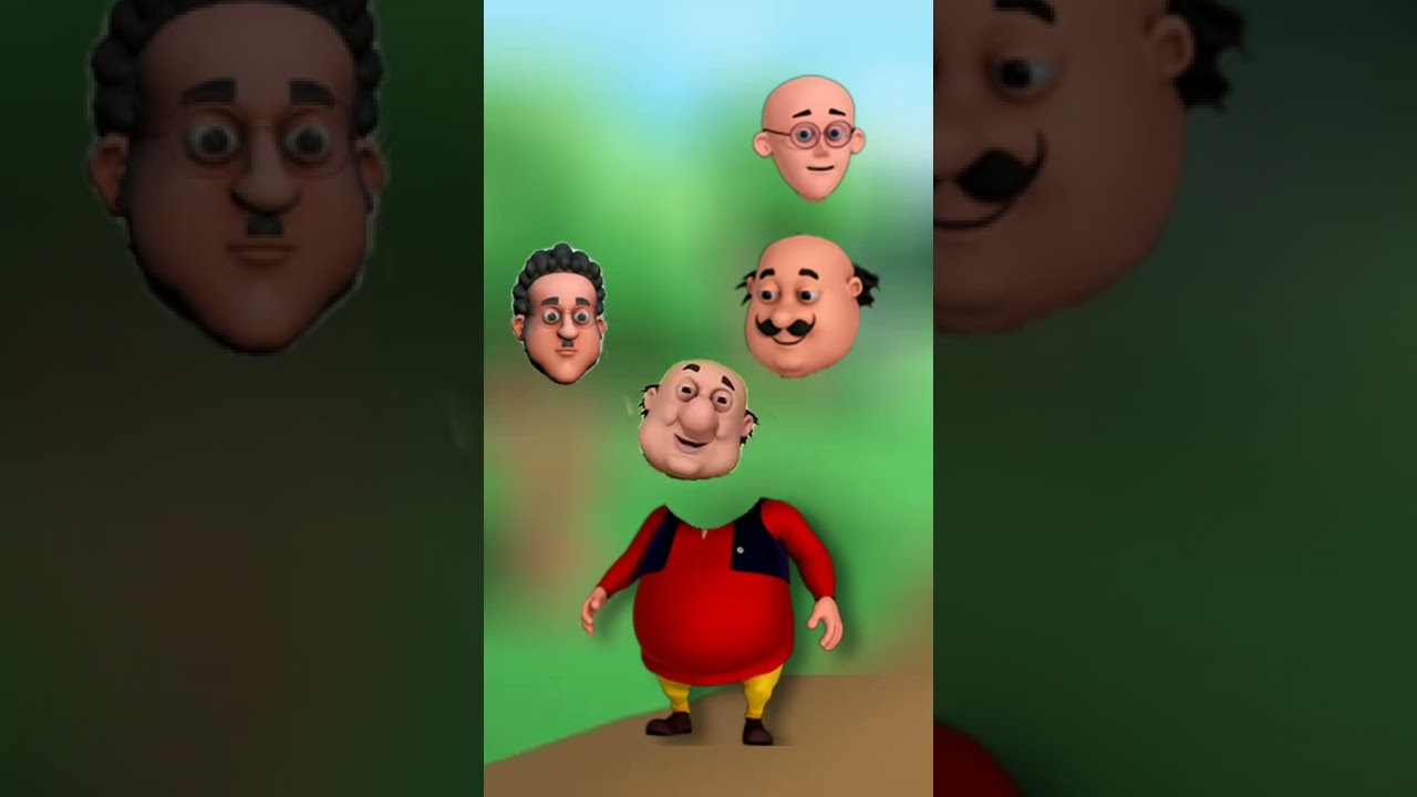 Wrong Head Puzzle | Motu Patlu cartoon #wrongheads #shinchan #Shorts