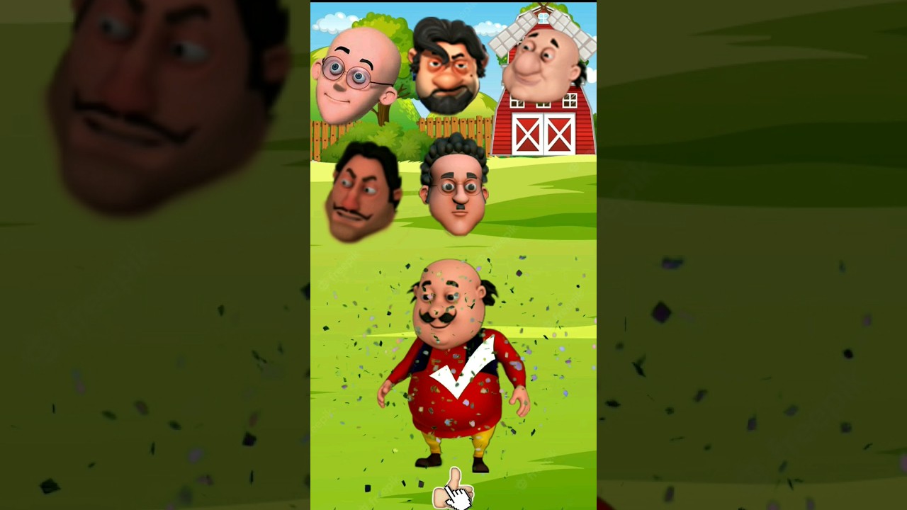 wrong head puzzle | Motu Patlu #wrongheads #Shorts #cartoon #bhoot