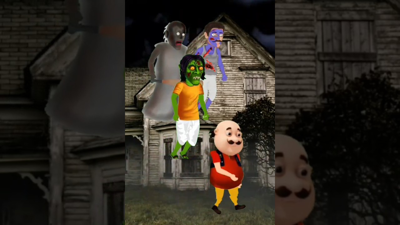 मोटू गया भूतों की दुनिया में 👹 || Bhutiya kahaniya 👹 || #shorts #viral #cartoon #bhoot #motupatlu