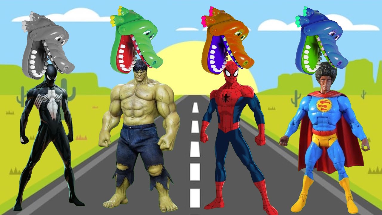 Tebak Gambar Cartoon Granny monster || Hulk Veman Spiderman Superman || Motu Patlu, Marvel,