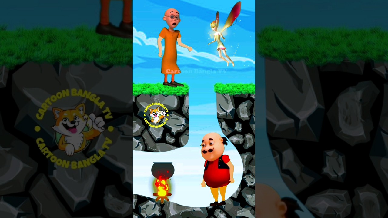 Motu trapped in Hole😭#shorts #shortfeed #foryou #cartoon #animation #motupatlu #tiktok