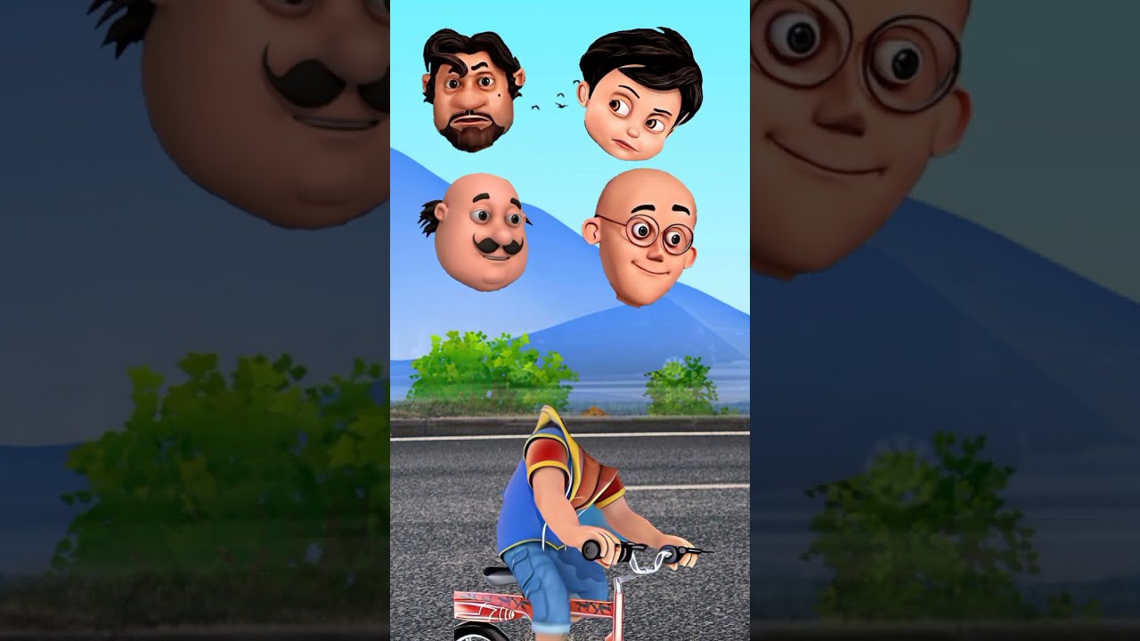 Robot Boy VIR Motu Patlu John Funny Cartoon Puzzles Kids Wrong Head #shorts #short #youtubeshorts