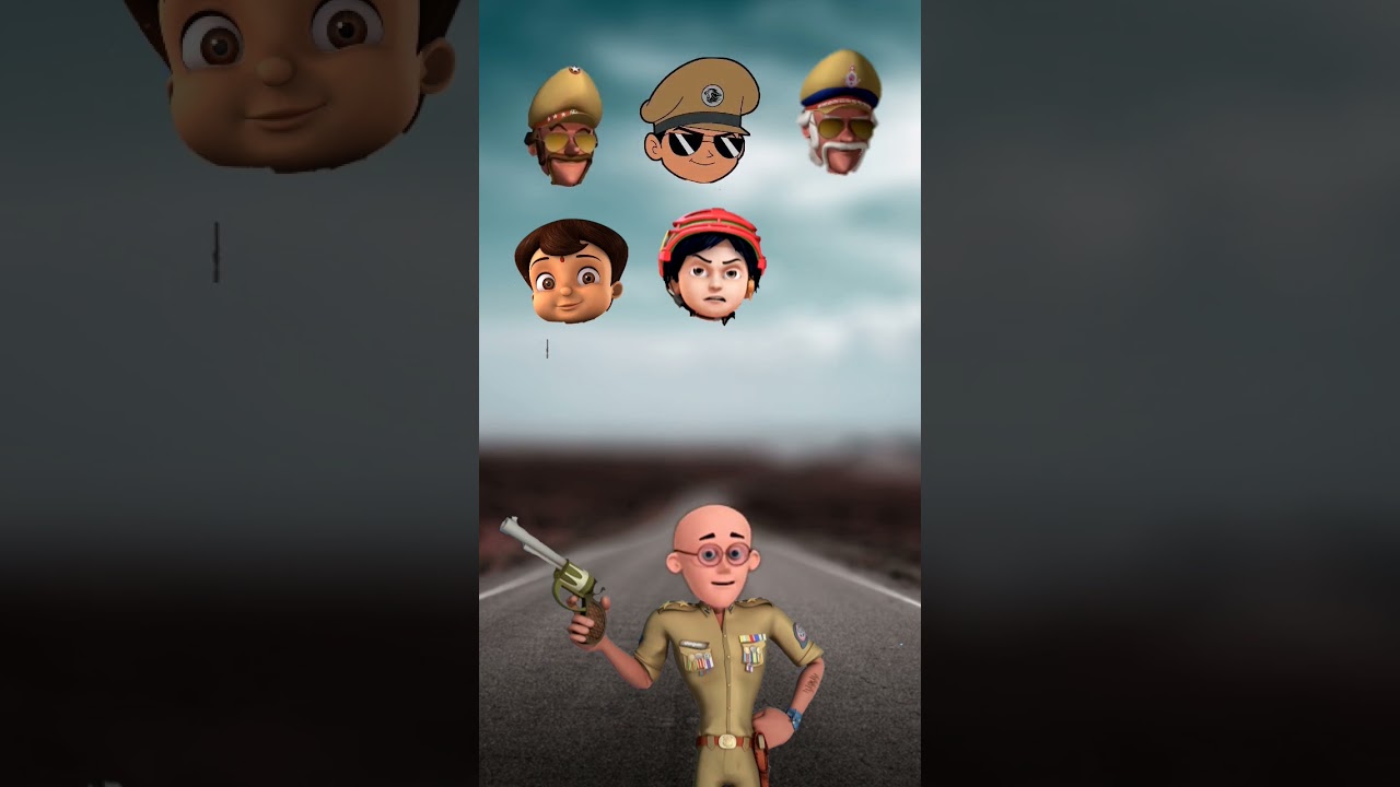 Match The Right Head | Motu Patlu | Rudra | Vir The Robot Boy  | Cartoon | #shorts #short #virul