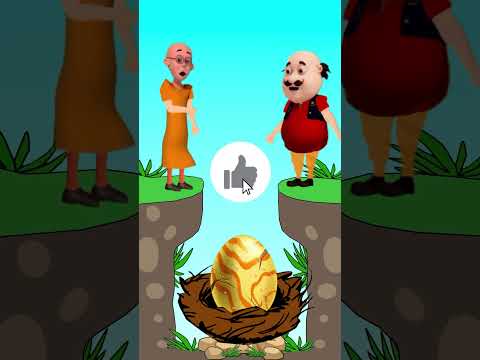 মনস্টার ডিমে কার ছানা | Motu patlu cartoon | Bhuter cartoon | Rupkothar Golpo #shorts