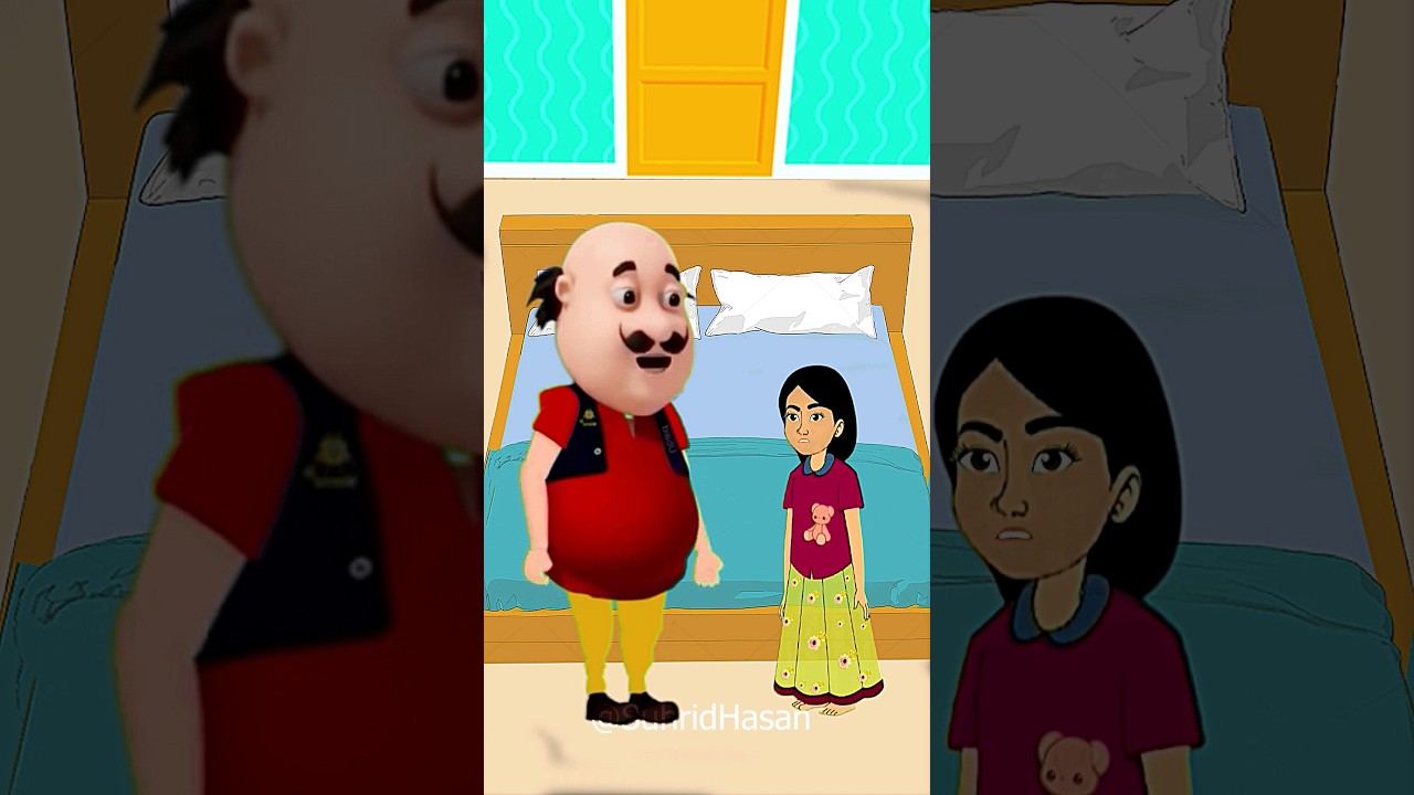 মোটুর ভুতুড়ে বোন | Motu patlu cartoon | Bhuter cartoon | Rupkothar Golpo #shorts