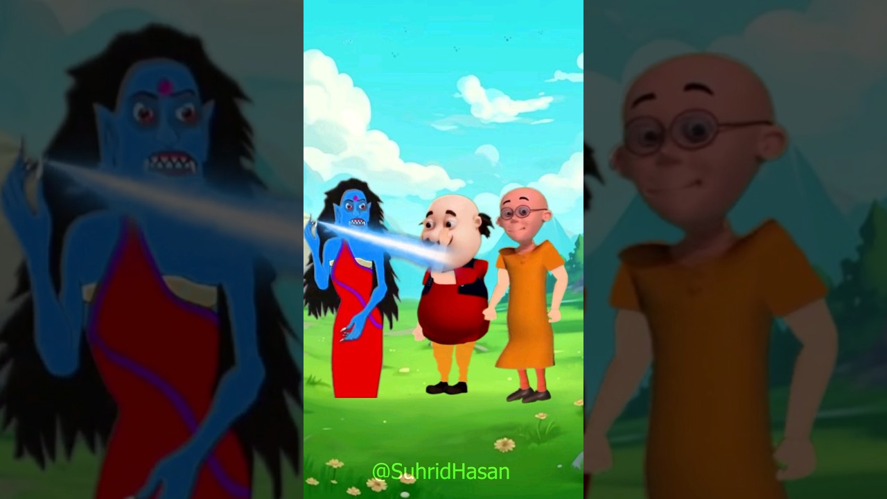 ডাইনির জাদুতে মটু হলো ইদুর | Motu patlu cartoon | Bhuter cartoon | Rupkothar Golpo #shorts