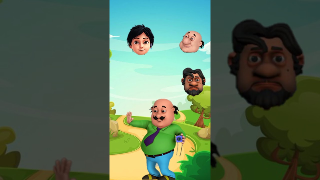 Choose the Motu Patlu right body face #shorts #motupatlu #cartoon