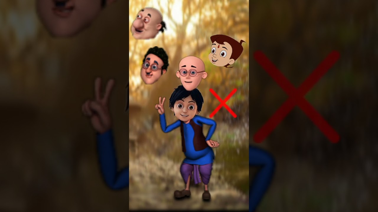 Motu patlu wrong Head video| Motu Patlu head matching video | Motu patlu Head please 🙆