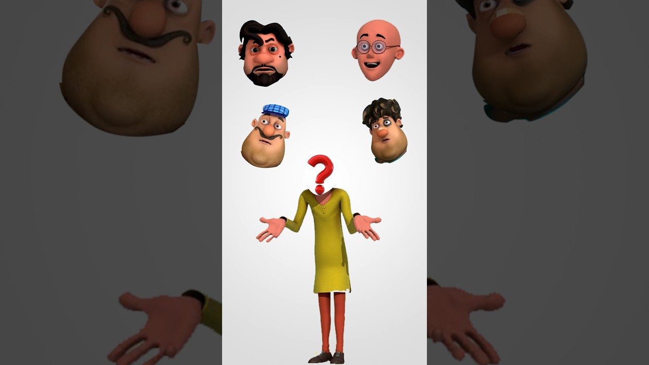 motu patlu wrong head puzzle | wrong heads cartoon 📺 🤔😳 #shorts #viral #4