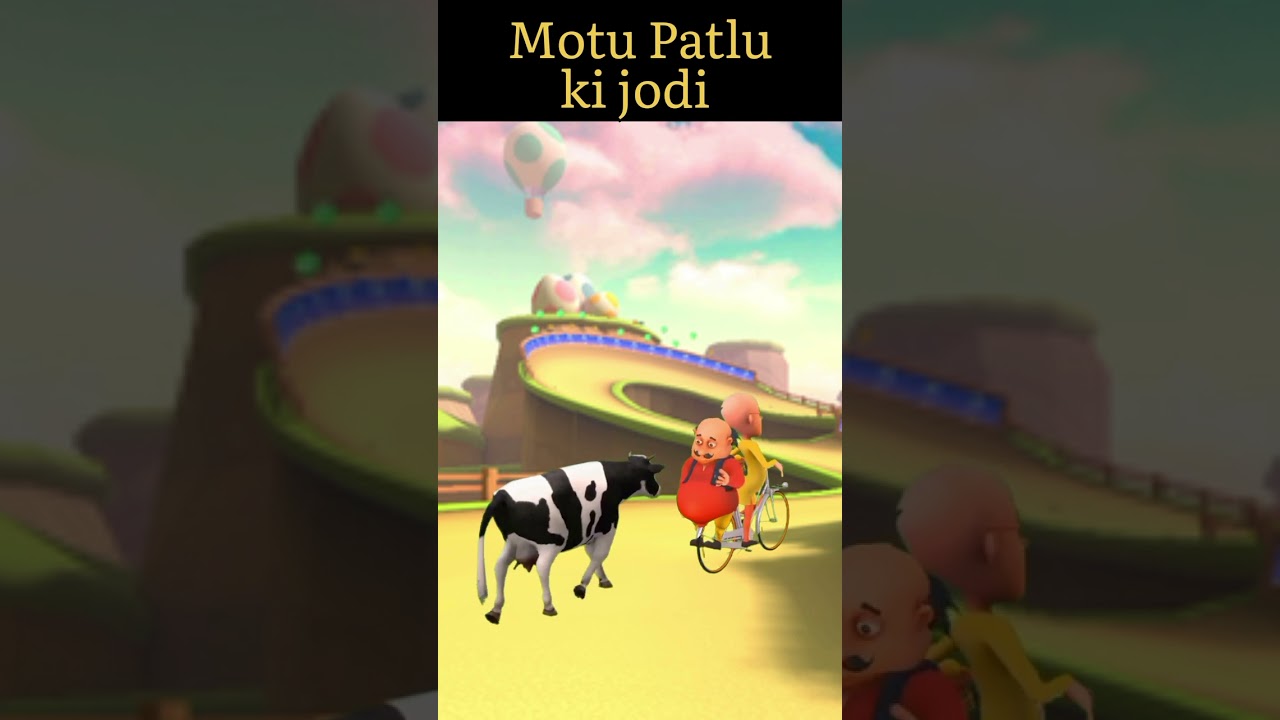 Motu Patlu ki jodi Cycle #short #youtubeshorts #motupatlu #tiktok #mona #cartoon #chocolate