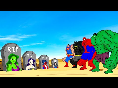 Rescue SUPER HEROES Team SHE HULK & SPIDER GIRL, SUPER GIRL: Returning from the Dead SECRET – FUNNY