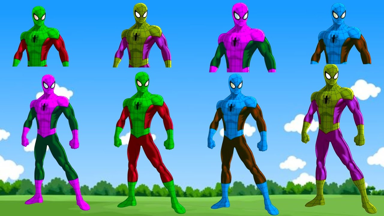 Granny Tebak Gambar spiderman motu patlu || supperhero hulk shiva iron man cartoon video