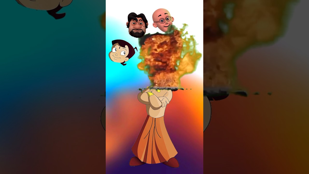 Bheem shiva patlu cartoon || motu patlu mighty raju shin chan little singam rudra cartoon #shorts