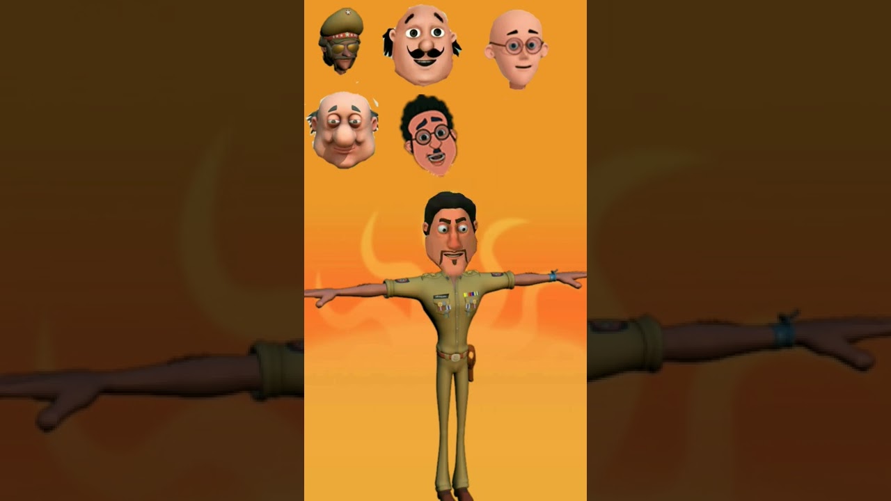 wrong head puzzle | Chingam motu patlu cartoon | #wrongheads #shorts #viral