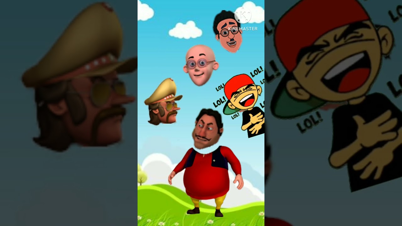 wrong head puzzle cartoon // cartoon wrong heads puzzle // Motu Patlu #shorts