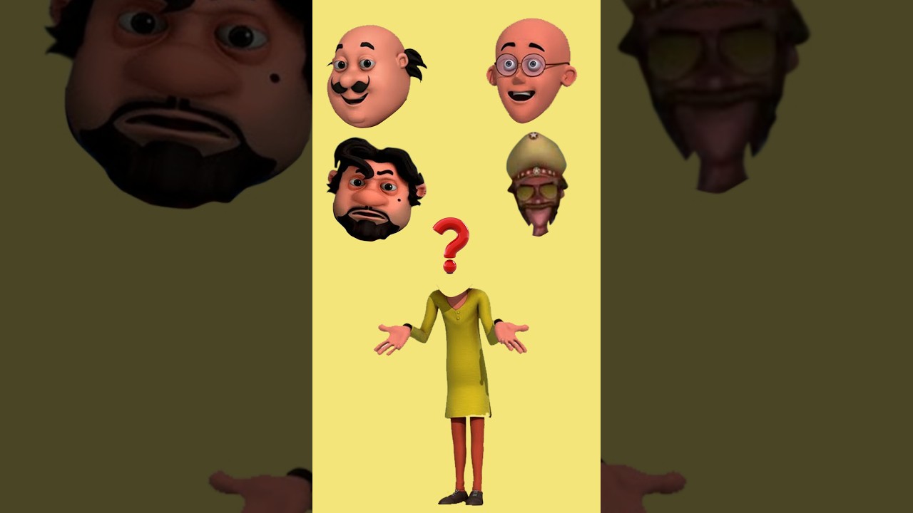 motu patlu wrong head puzzle | wrong heads cartoon 📺 🤔😳 #shorts #viral #2