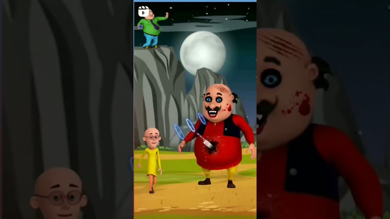 Motu ka khoon#Motu patlu ki story#hot ke pet mein chaku #viral #video #moral #sher #hindi #badmash