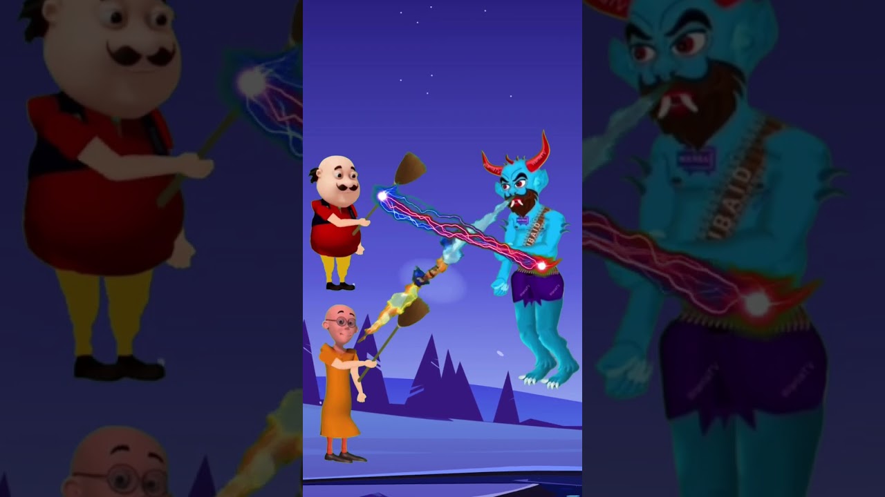 Motu Patlu ki Shaitan se jung #motupatlu #shorts #viral #youtube #entertainment #youtubeshorts