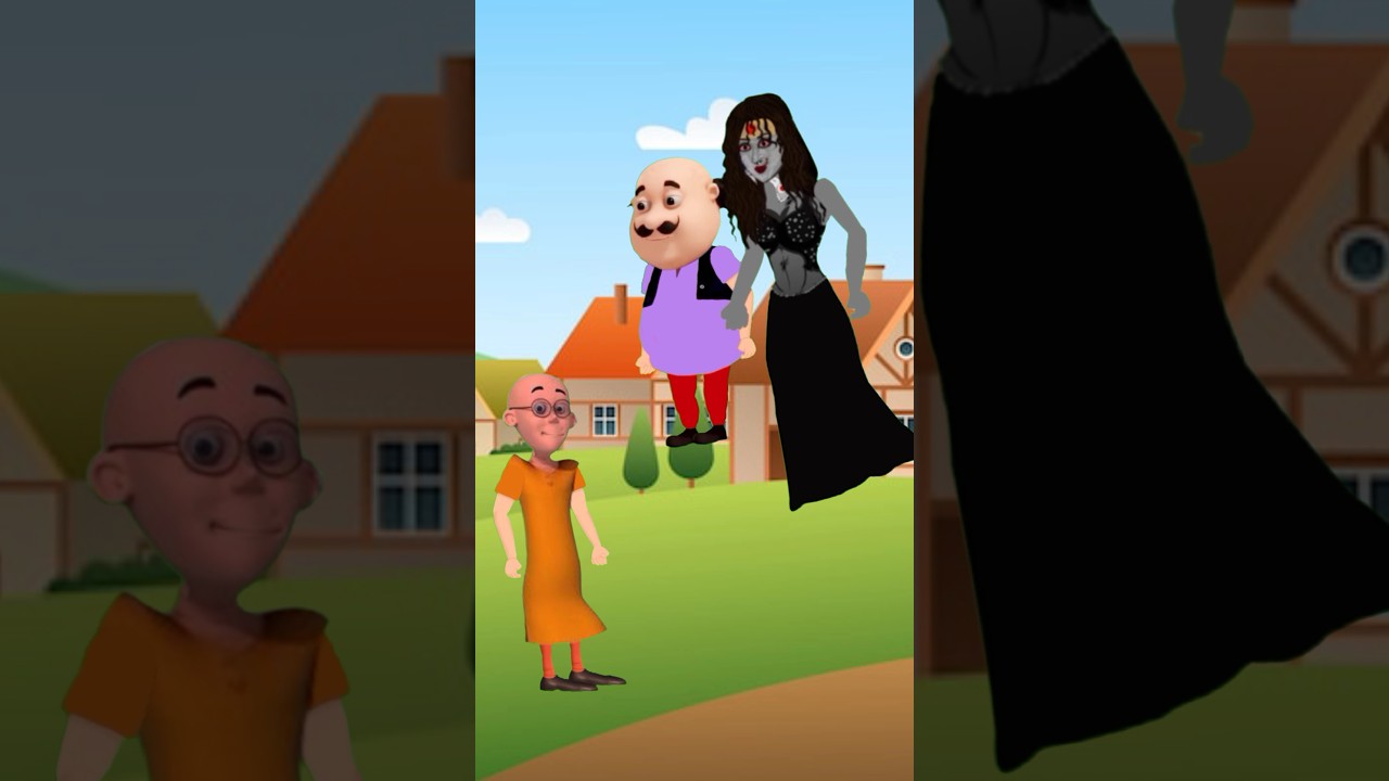 Motu Patlu aur 👺chudail 👹#cartoon #animation #shortvideo #shorts