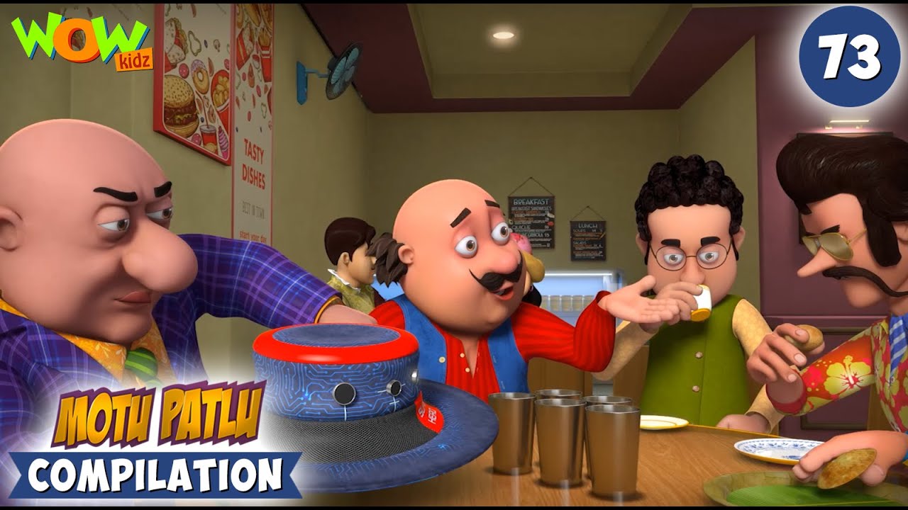 Hotel Ka Khana | Motu Patlu Season 13 – Compilation 73 | Motu Patlu New | Cartoons For Kids | #spot