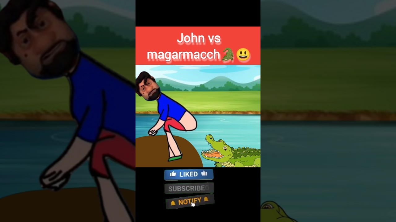 John Vs magarmacch | motu patlu #shorts