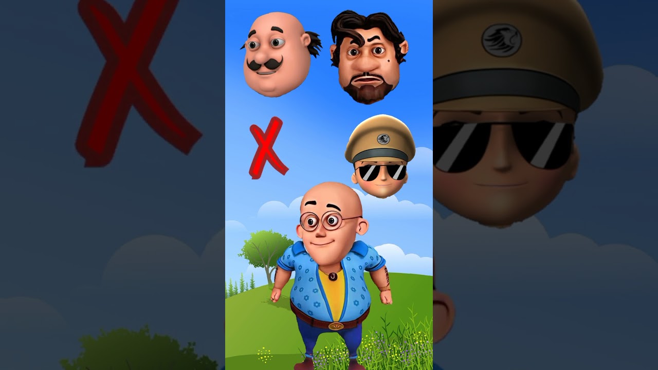 John Banega Don Motu Patlu Cartoon Puzzles Head Kids Game #shorts #short #youtubeshorts