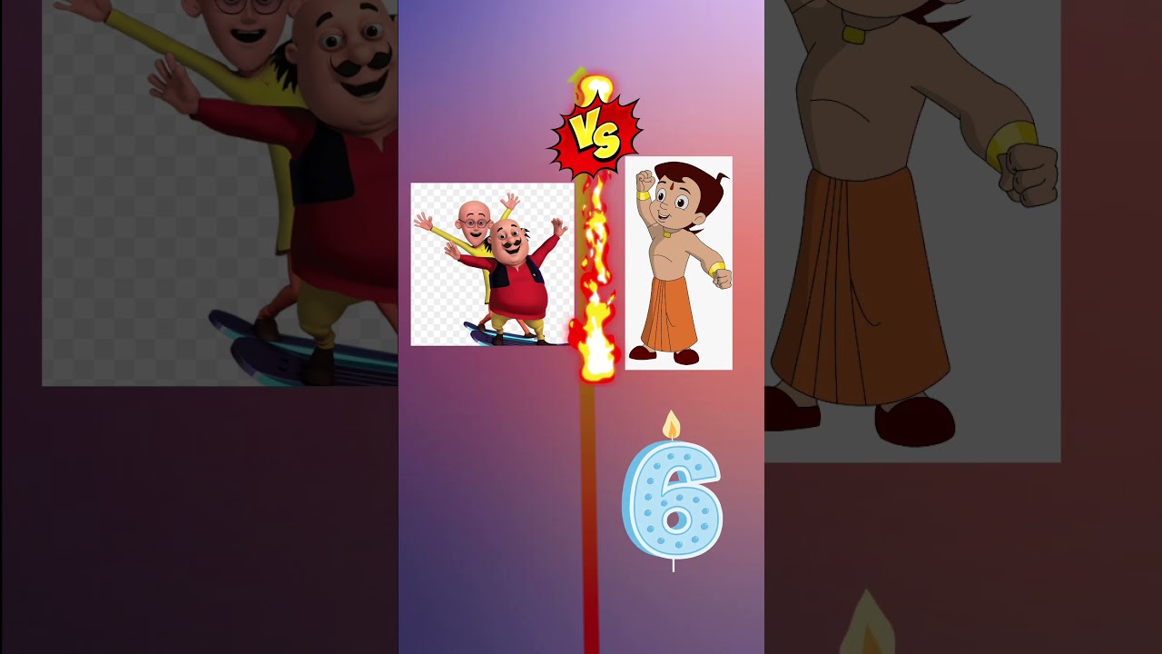 Motu Patlu vs Chhota Bheem 😱 || #shortsvideo #ytshorts #shorts