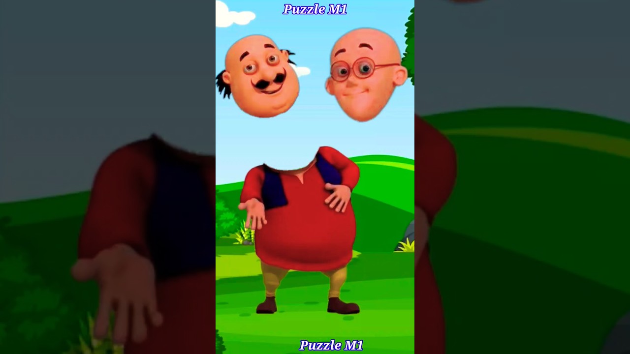 Motu Patlu | Motu Patlu Cartoon | Motu Patlu Wrong Heads | Cartoon | Puzzle M1 | #shorts #short