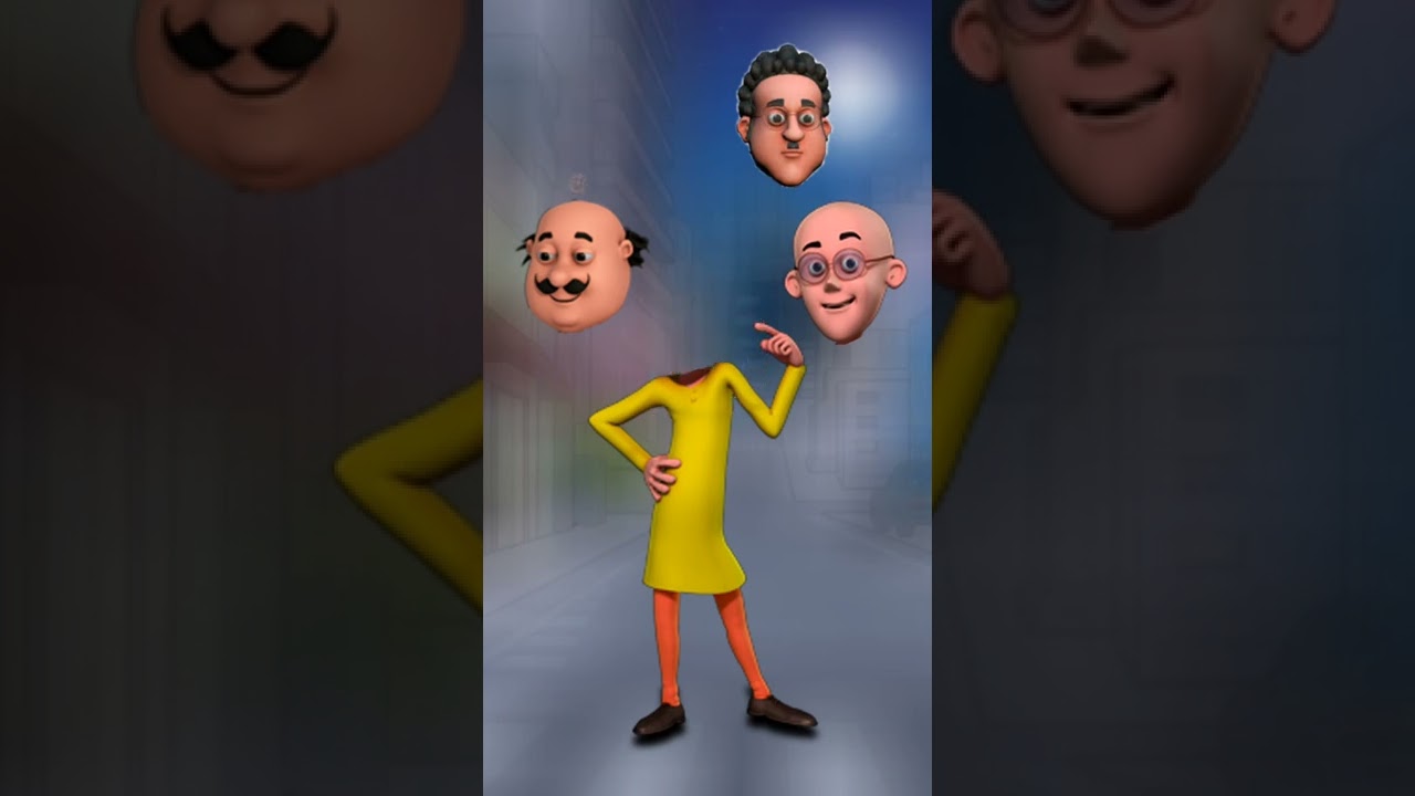 Wrong Head Puzzle | Motu Patlu cartoon #wrongheads #shinchan #Shorts