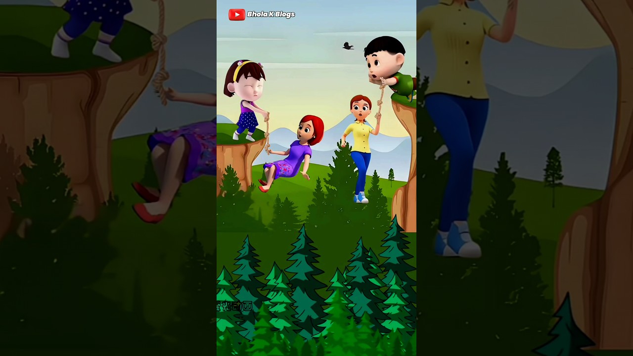 बच्ची ने मम्मी की जान बचाई 🤯🥺#shorts #cortoon #youtubeshorts #motupatlu