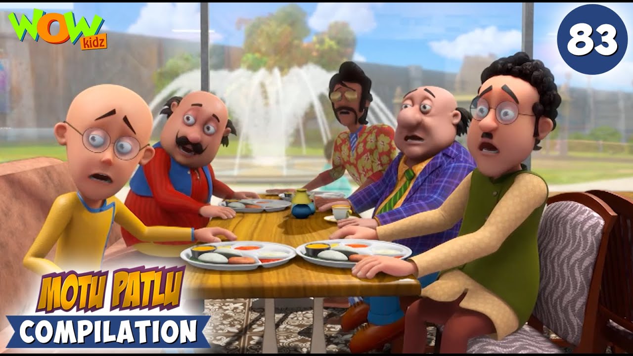 Hotel Ka Khana | Motu Patlu Season 13 – Compilation 83 | Motu Patlu New | Cartoons For Kids |#spot