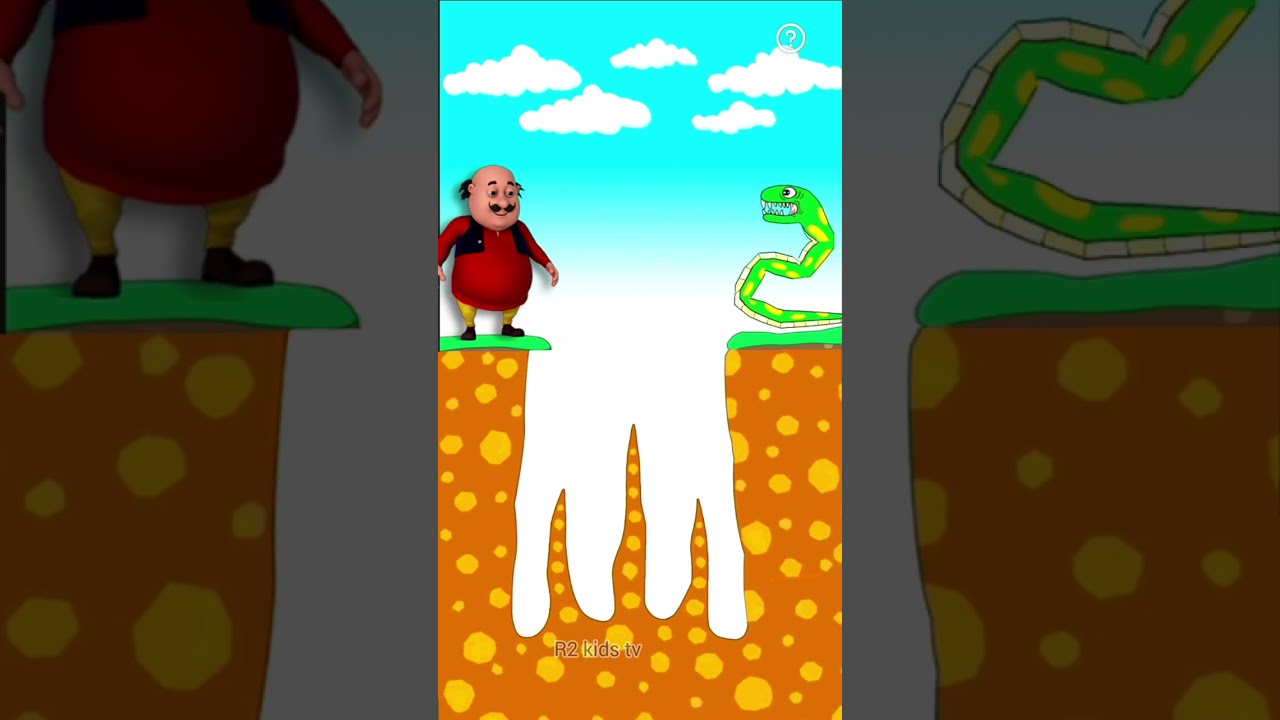 Snake help Motu 🤩 | साप ने मदद किया 😂🥰 | #cartoon #motupatlu #trending #funny