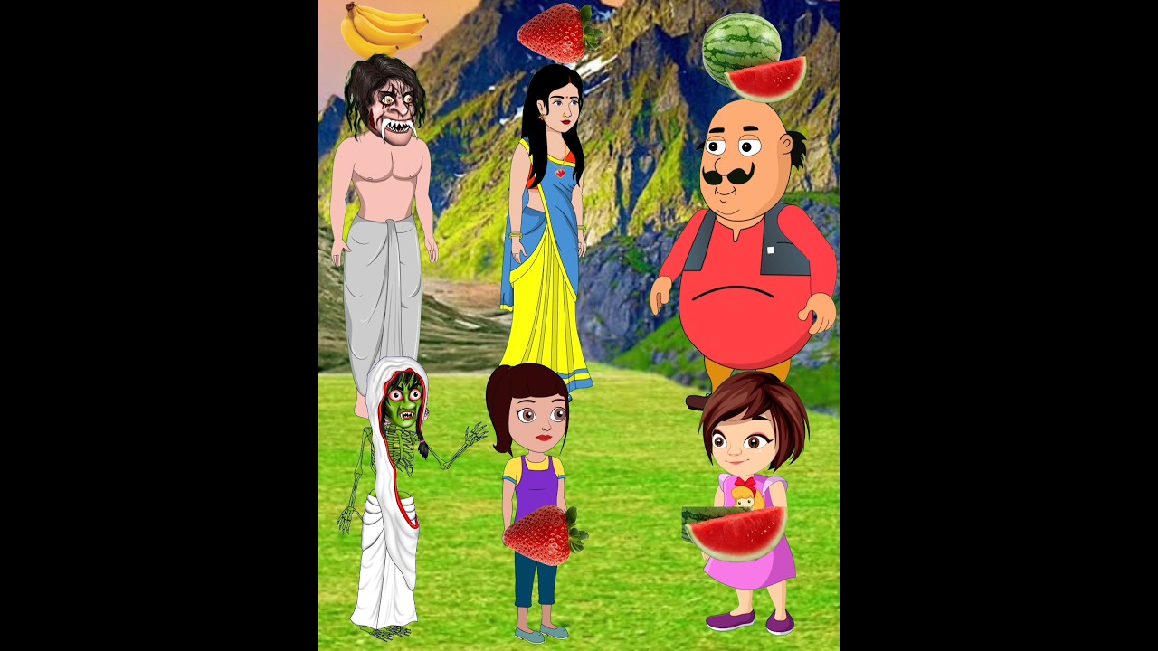 কে আমার তরমুজ বাবা   Bangla Motu Patlu funny cartoon Bengali cartoon #shorts #cartoon