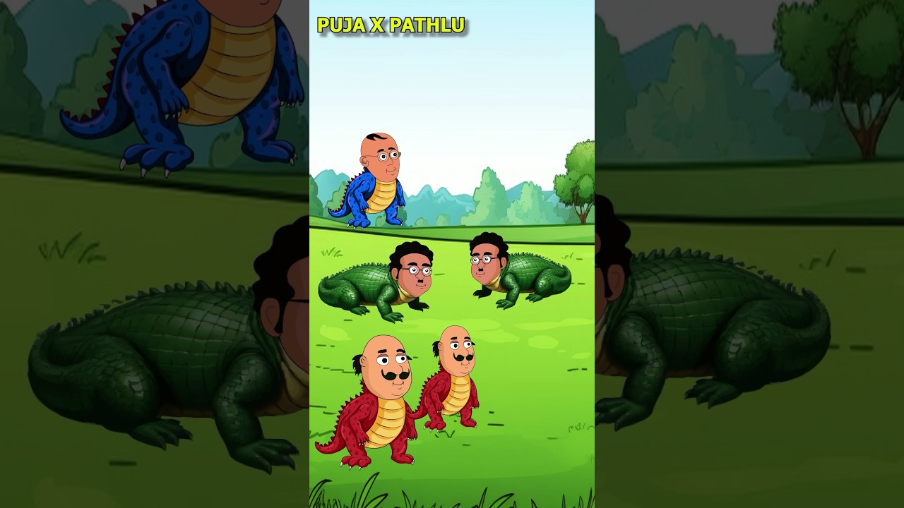 মটু পাতলুর ডাইনোসর বাবা 🦕 ❤️ Motu Patlu Bengali Cartoon | Bhuter Cartoon #cartoon #shorts