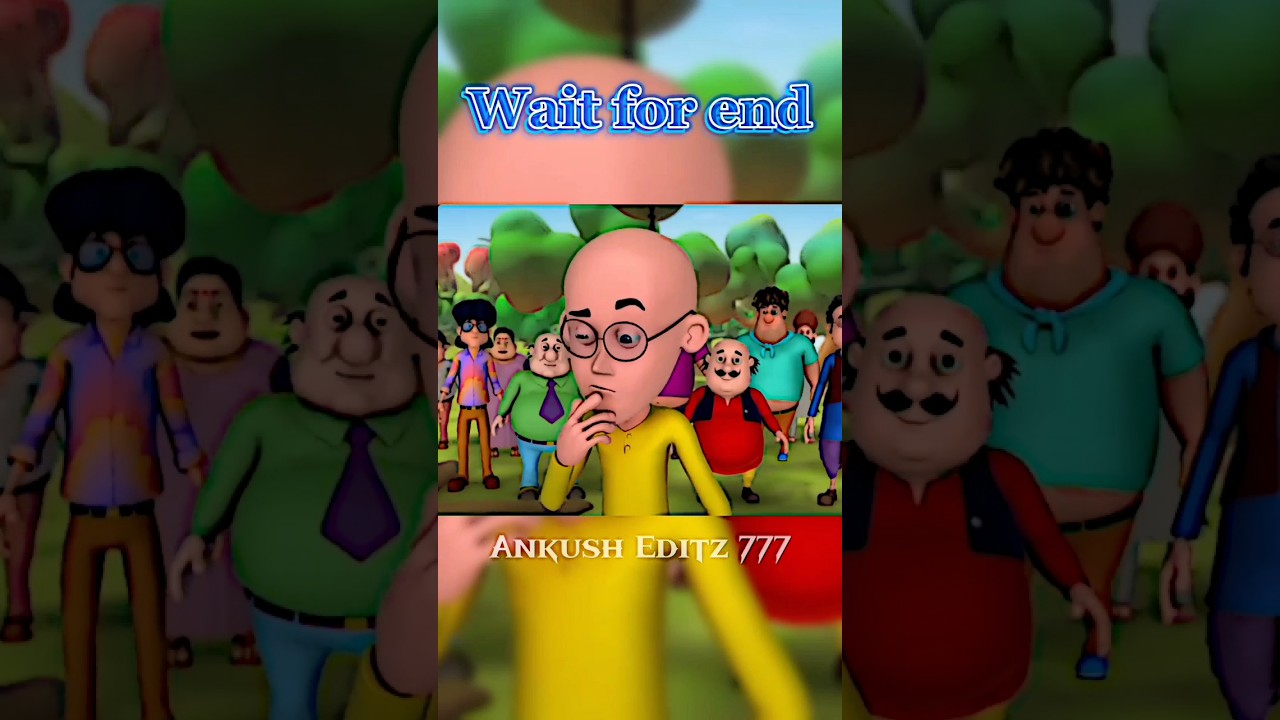 A pure friendship scene in Motu Patlu cartoon#shorts