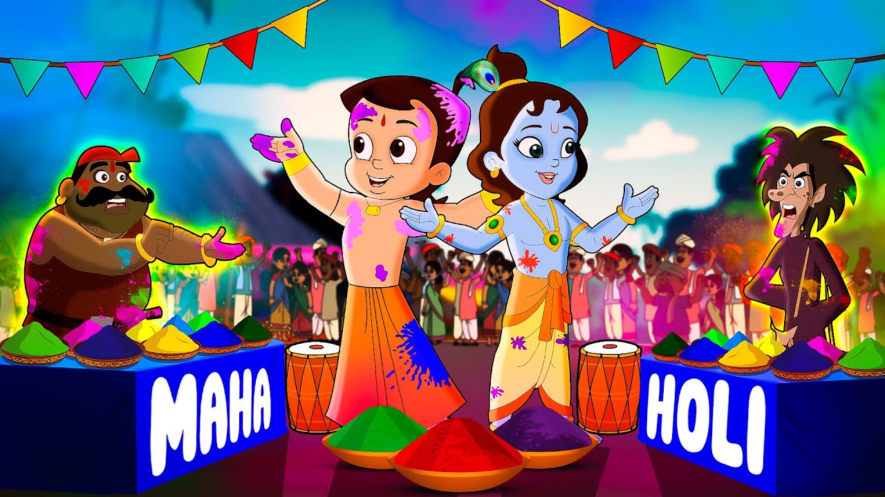 Chhota Bheem – Maha Holi Celebration in Dholakpur | Holi Special Video | Cartoons for Kids