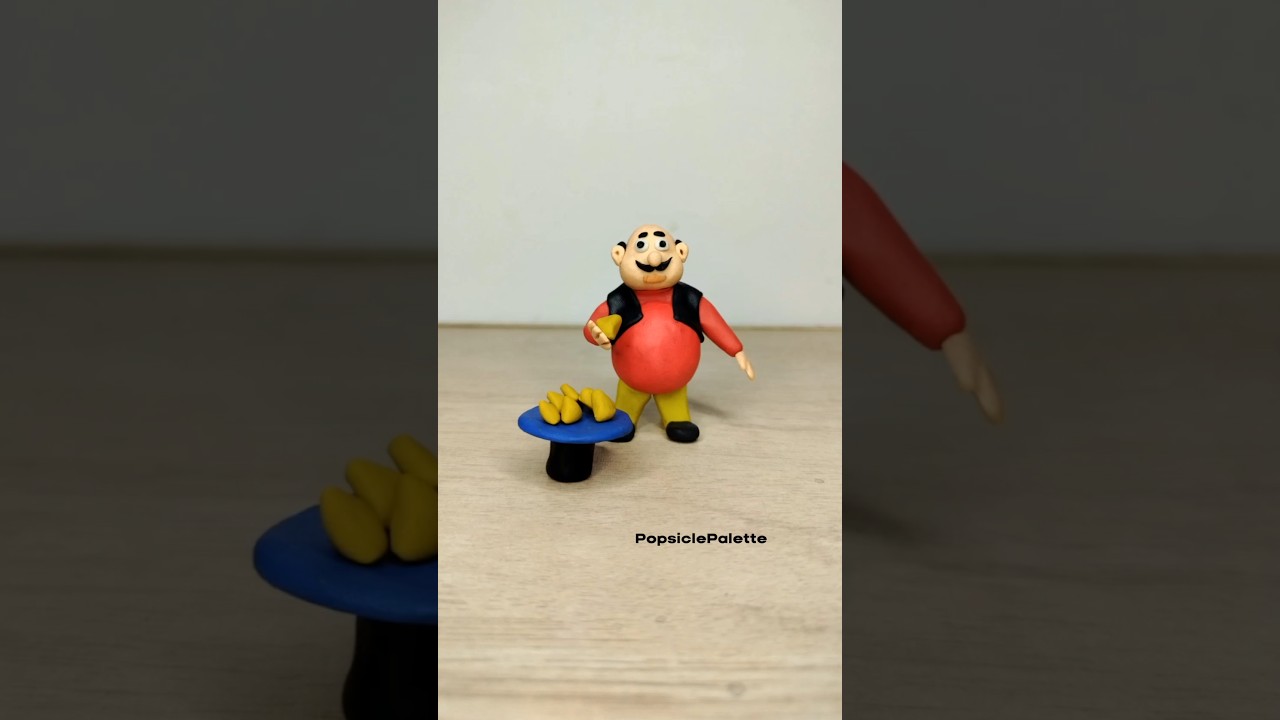 Motu from Motu Patlu Indian cartoon – stopmotion animation + Clayart