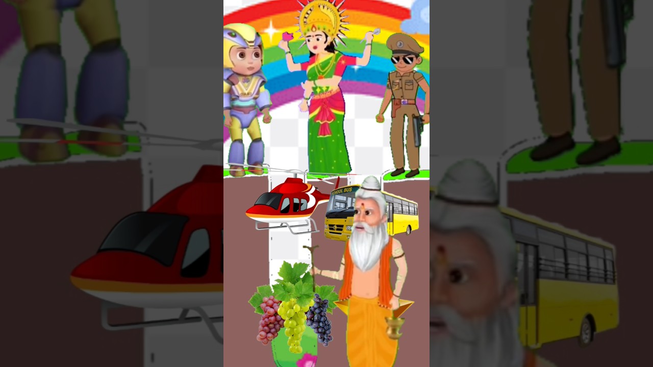 Jai mata di 🥰 #moralstories #comedy #motupatlu #cartoon #bhoot #animation #virtheroboboy #shorts #v