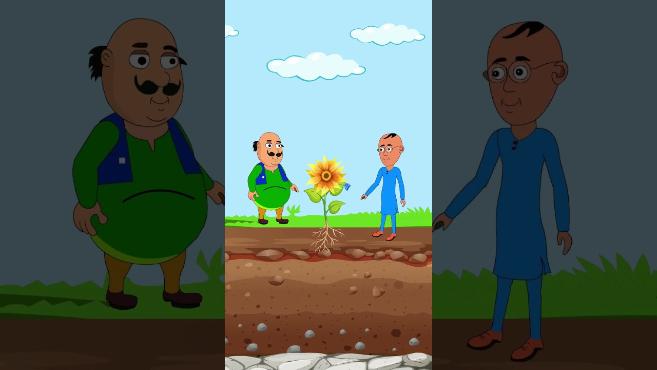 মটুর গাছ থেকে হিরে 😱 Motu Patlu Bengali Cartoon | Bhuter Cartoon #shorts #cartoon